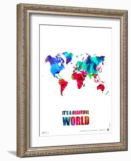 It's a Beautifull World Poster-NaxArt-Framed Art Print