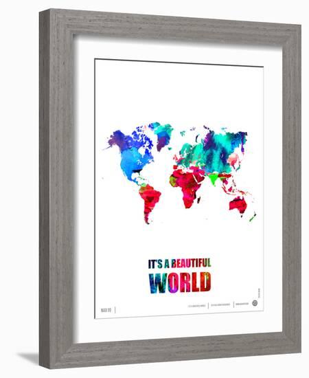 It's a Beautifull World Poster-NaxArt-Framed Art Print