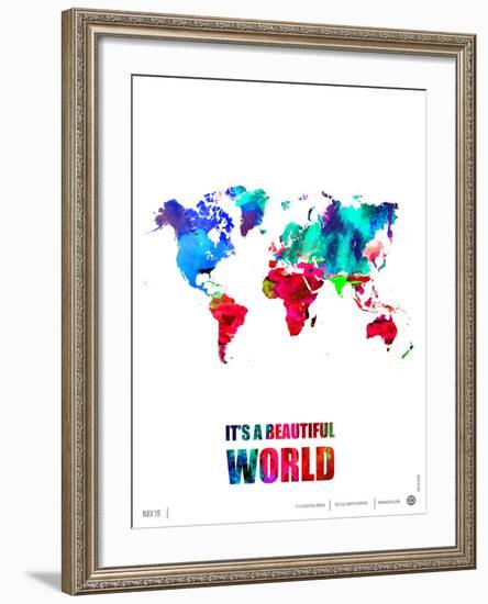 It's a Beautifull World Poster-NaxArt-Framed Art Print