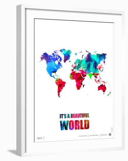 It's a Beautifull World Poster-NaxArt-Framed Art Print