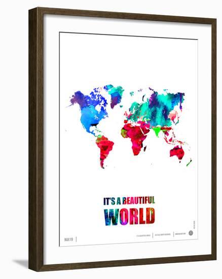 It's a Beautifull World Poster-NaxArt-Framed Art Print