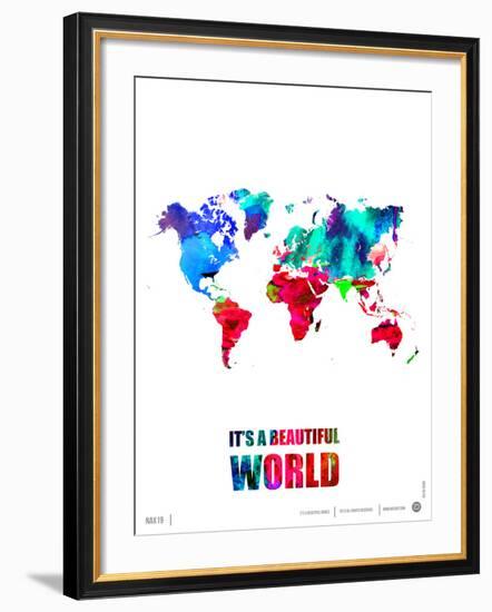 It's a Beautifull World Poster-NaxArt-Framed Art Print