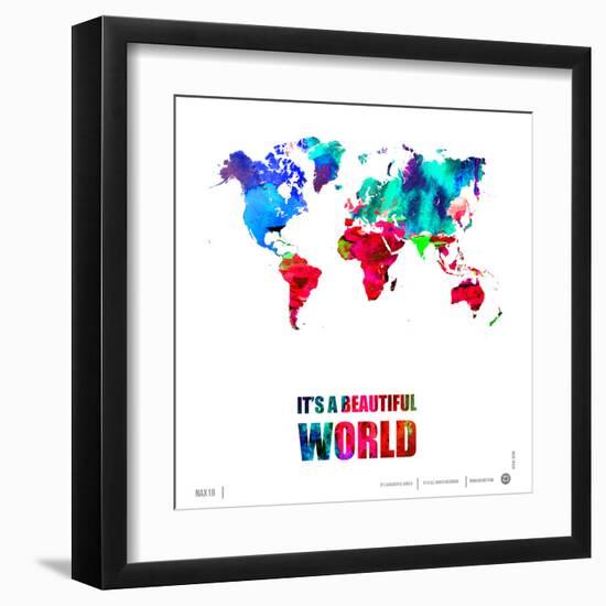 It's a Beautifull World Poster-NaxArt-Framed Art Print