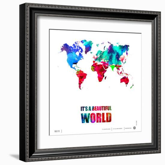 It's a Beautifull World Poster-NaxArt-Framed Art Print