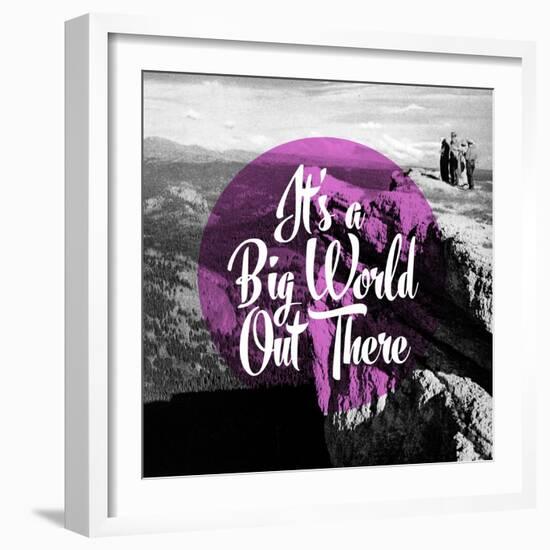 It's a Big World Out There-null-Framed Giclee Print