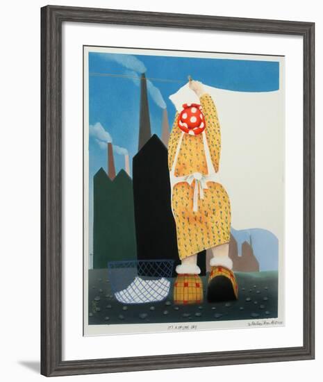 It's a Drying Day-Mackenzie Thorpe-Framed Collectable Print