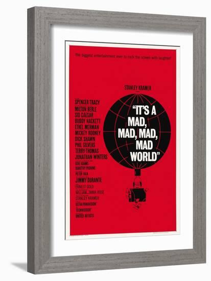 "It's a Mad, Mad, Mad, Mad World" 1963, Directed by Stanley Kramer-null-Framed Giclee Print