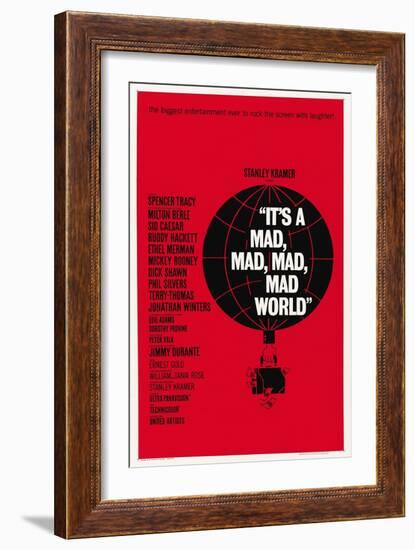 "It's a Mad, Mad, Mad, Mad World" 1963, Directed by Stanley Kramer-null-Framed Giclee Print