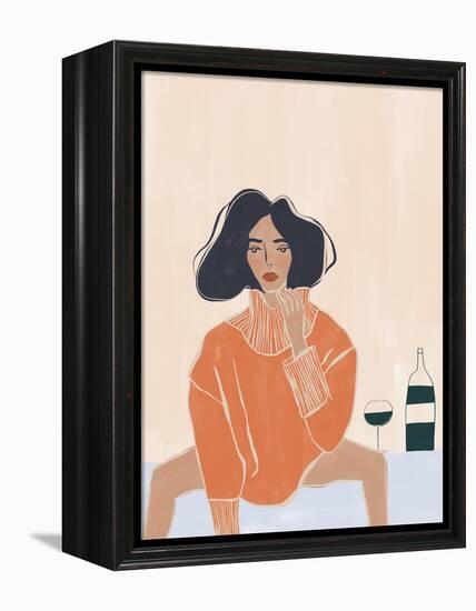 It's a Mood-Ivy Green Illustrations-Framed Premier Image Canvas