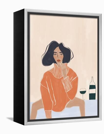 It's a Mood-Ivy Green Illustrations-Framed Premier Image Canvas