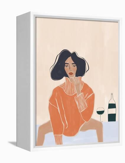 It's a Mood-Ivy Green Illustrations-Framed Premier Image Canvas