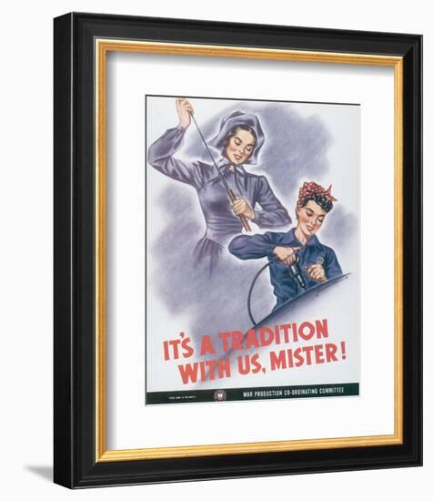 It's A Tradition With Us, Mister!-J^ Howard Miller-Framed Premium Giclee Print