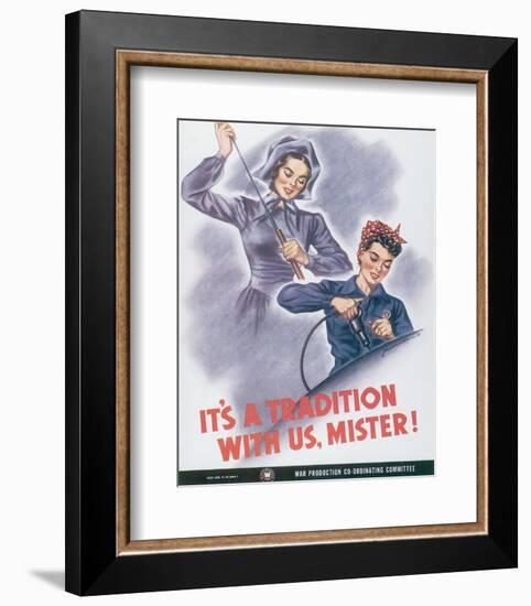 It's A Tradition With Us, Mister!-J^ Howard Miller-Framed Art Print