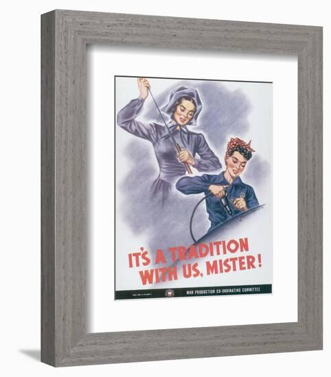 It's A Tradition With Us, Mister!-J^ Howard Miller-Framed Art Print