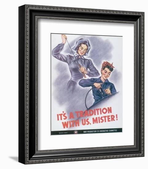 It's A Tradition With Us, Mister!-J^ Howard Miller-Framed Art Print