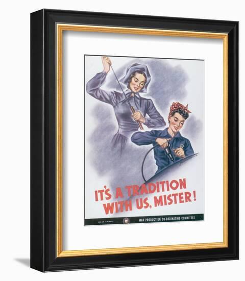 It's A Tradition With Us, Mister!-J^ Howard Miller-Framed Art Print