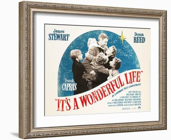 It's a Wonderful Life, British 2007 Re-Release Posters, 1946-null-Framed Art Print