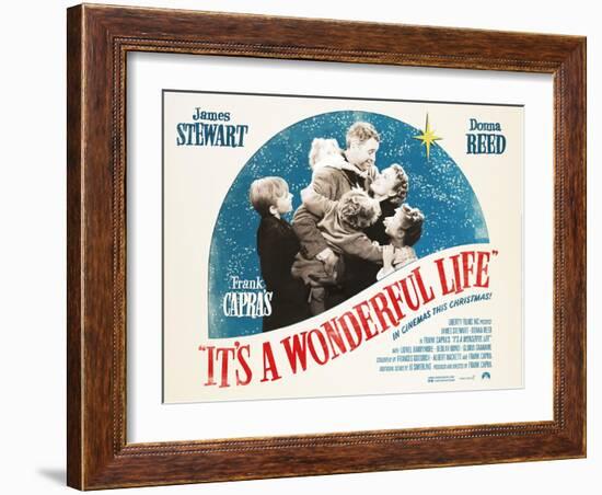 It's a Wonderful Life, British 2007 Re-Release Posters, 1946-null-Framed Art Print