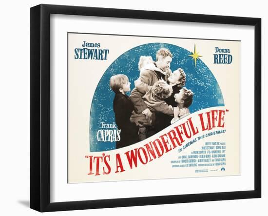 It's a Wonderful Life, British 2007 Re-Release Posters, 1946-null-Framed Art Print