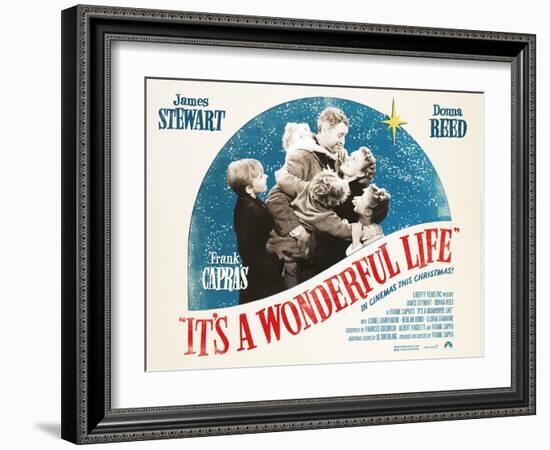 It's a Wonderful Life, British 2007 Re-Release Posters, 1946-null-Framed Art Print