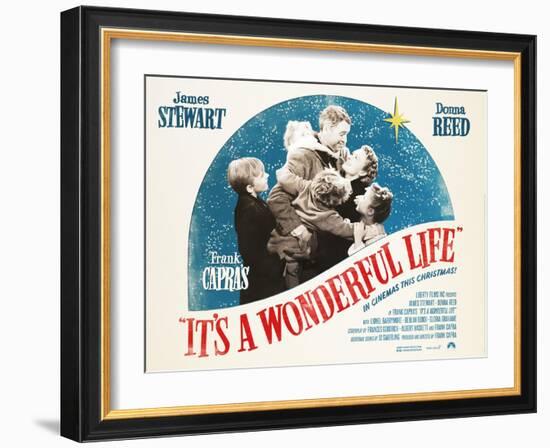 It's a Wonderful Life, British 2007 Re-Release Posters, 1946-null-Framed Art Print