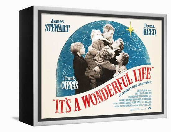 It's a Wonderful Life, British 2007 Re-Release Posters, 1946-null-Framed Stretched Canvas