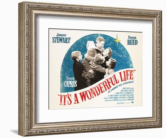 It's a Wonderful Life, British 2007 Re-Release Posters, 1946-null-Framed Premium Giclee Print