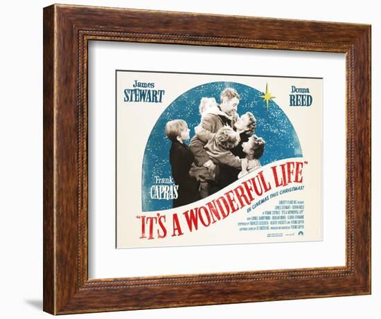 It's a Wonderful Life, British 2007 Re-Release Posters, 1946-null-Framed Premium Giclee Print