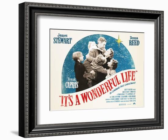 It's a Wonderful Life, British 2007 Re-Release Posters, 1946-null-Framed Premium Giclee Print