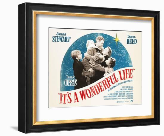 It's a Wonderful Life, British 2007 Re-Release Posters, 1946-null-Framed Premium Giclee Print