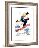 It's a Wonderful Life, Donna Reed, James Stewart, 1946-null-Framed Photo