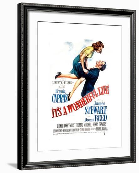 It's a Wonderful Life, Donna Reed, James Stewart, 1946--Framed Photo