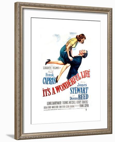 It's a Wonderful Life, Donna Reed, James Stewart, 1946--Framed Photo