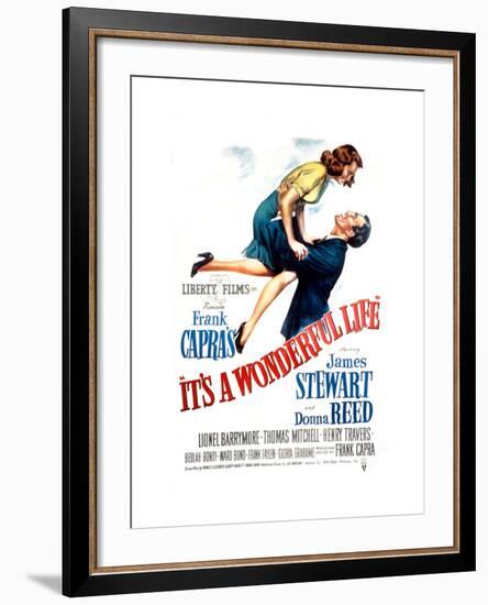 It's a Wonderful Life, Donna Reed, James Stewart, 1946--Framed Photo