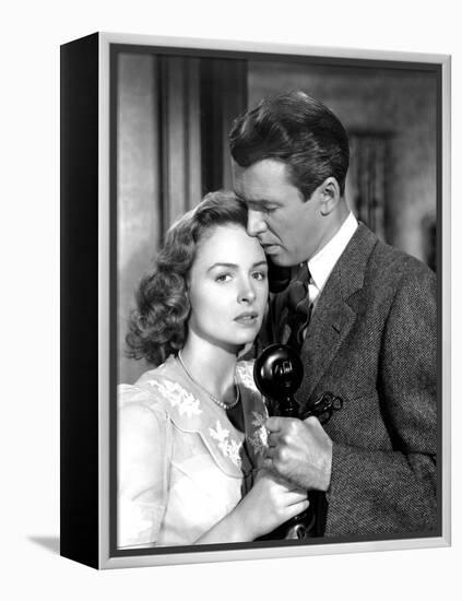 It's a Wonderful Life, Donna Reed, James Stewart, 1946-null-Framed Stretched Canvas