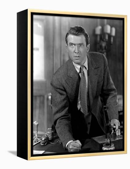 It's a Wonderful Life, James Stewart, 1946-null-Framed Stretched Canvas