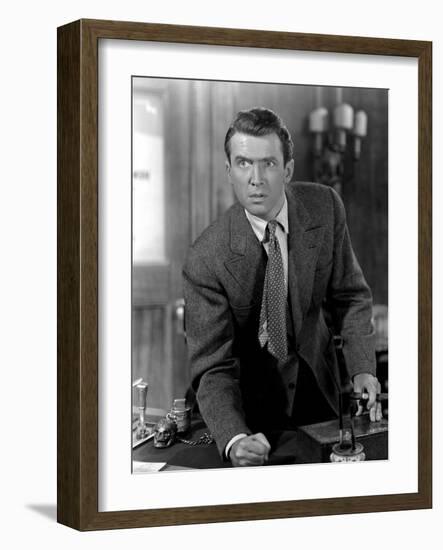 It's a Wonderful Life, James Stewart, 1946-null-Framed Premium Photographic Print