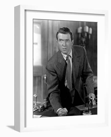 It's a Wonderful Life, James Stewart, 1946-null-Framed Premium Photographic Print