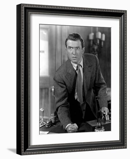 It's a Wonderful Life, James Stewart, 1946-null-Framed Premium Photographic Print