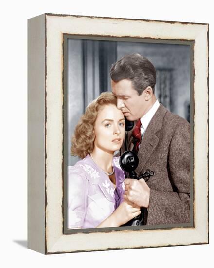 It's a Wonderful Life, L-R: Donna Reed, James Stewart, 1946-null-Framed Stretched Canvas