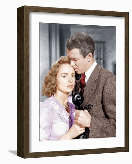 It's a Wonderful Life, L-R: Donna Reed, James Stewart, 1946-null-Framed Photo