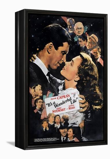 It's a Wonderful Life, Nose to Nose, 1946-null-Framed Stretched Canvas