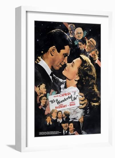 It's a Wonderful Life, Nose to Nose, 1946-null-Framed Premium Giclee Print