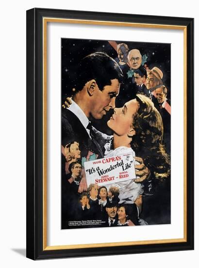 It's a Wonderful Life, Nose to Nose, 1946-null-Framed Premium Giclee Print