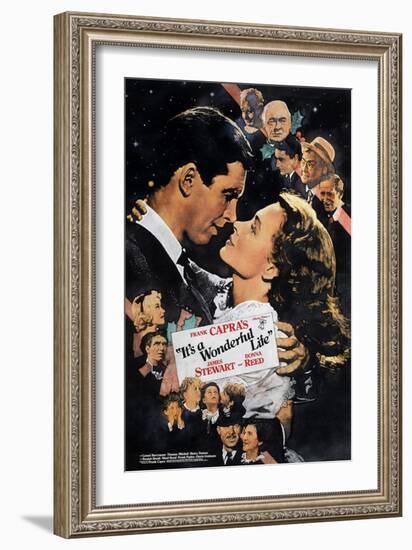 It's a Wonderful Life, Nose to Nose, 1946-null-Framed Art Print