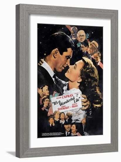 It's a Wonderful Life, Nose to Nose, 1946-null-Framed Art Print