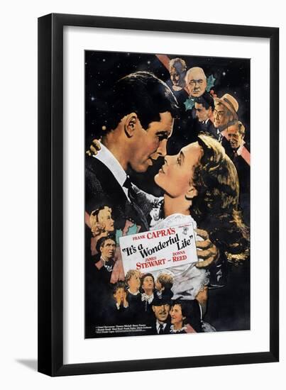 It's a Wonderful Life, Nose to Nose, 1946-null-Framed Art Print