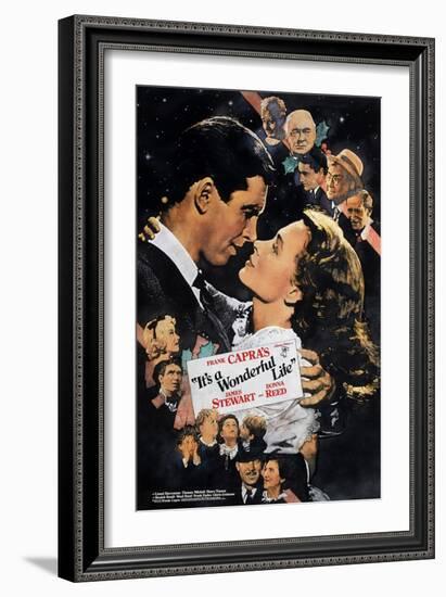 It's a Wonderful Life, Nose to Nose, 1946-null-Framed Art Print