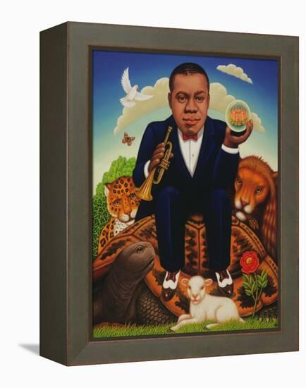 It's a Wonderful World' 2006-Frances Broomfield-Framed Premier Image Canvas