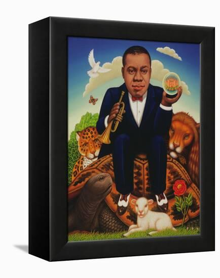 It's a Wonderful World' 2006-Frances Broomfield-Framed Premier Image Canvas